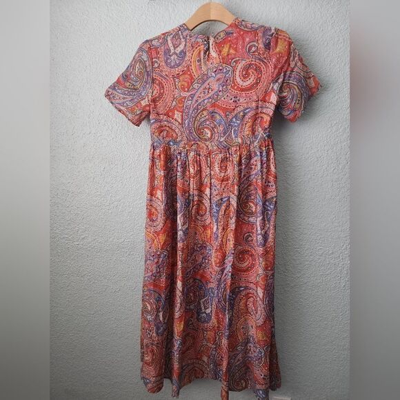 Molly Bracken Paisley bohemian coastal midi dress size small new - Picture 3 of 11
